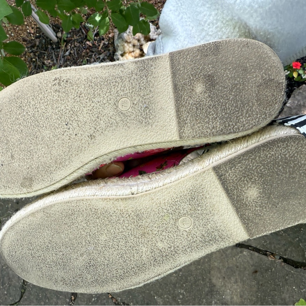 Floral Pink Rampage Espadrilles with Striped Ties - Picture 6 of 6